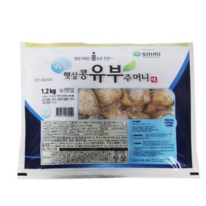 신미 고기맛 햇살콩 유부주머니1.2kg, 1개, 1.2kg