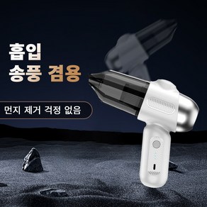 레퓰리 무선 에어건 청소기 BLDC모터 진공 핸디 청소기 송풍기 자동차 먼지 청소 휴대용 세차용, 화이트