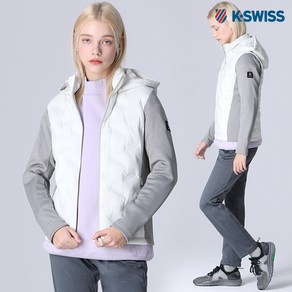 [케이스위스(K-SWISS)] 튜브패턴 경량 패딩 점퍼