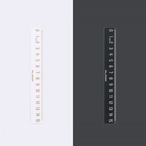 DELI 델리 누사인 ABS 자 15cm NS096, 블랙, 1개