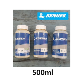 [RENNER] 레너바니쉬(무광 반광 유광)실내용 투명 바니쉬, 반광(G50), 500ml, 1개