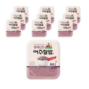 롯데 생각난다 여주쌀밥 구수한 흑미밥, 210g, 100개