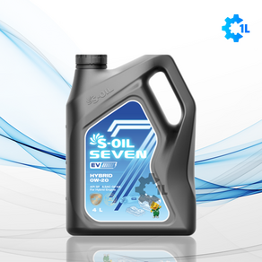 S-OIL 세븐EV 하이브리드 0w20 4L 고순도/고연비 엔진오일, 에스오일 세븐EV 하이브리드 0w20 4L, 1개