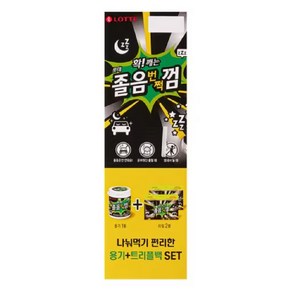 롯데 졸음번쩍껌 87g1통 + 리필105gX2팩 자일리톨껌 졸음방지껌 졸음껌, 1개, 297g