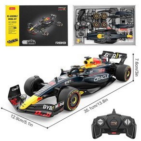 Rasta 1/16 Redbull RB19 1 Max Vestappen 11 Segio Peez RC 자동차 DIY 조립 모델 수제 스티커 리모컨 장난감, [02] 1-16 Redbull RB19-11, 1개