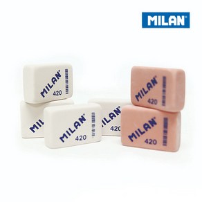 MILAN 밀란 420 고무 지우개, 1개, 화이트