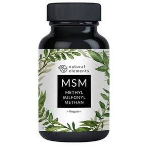 natual elements 식이유황 365정 비건 MSM capsules Compaison winne 2018 365 vegan capsules, 1개