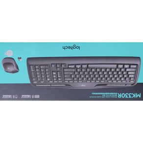 로지텍 무선 키보드 마우스 세트, MK330R, 혼합색상