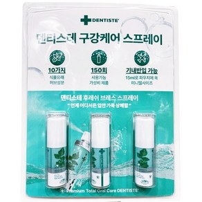 덴티스테 후레쉬 스프레이 15MLX3개입, 3개, 15ml