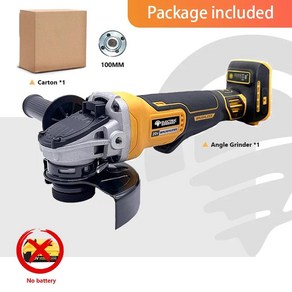 앵글글라인더 무선 소형 연마기 미니 핸드글라인더 DeWalt 20V 배터리용 브러시리스 앵글 4 기어 절단기 금속 연삭 연마 전동 공구 125mm