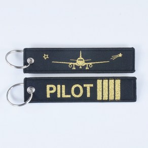 파일럿 pilot 승무원 기장 키링, 1) PILOT, 1개, 혼합색상