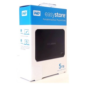 WD Easystore 5TB 5테라 외장 하드 디스크 2.5인치 HDD 휴대용