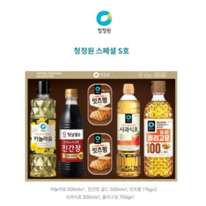 [설선물세트] 청정원 스페셜S호 카놀라유 올리고당