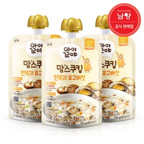 아이꼬야 맘스쿠킹 이유식 100g, 3개, 전복과 표고버섯