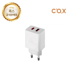 COX USB-PD PPS 25W 2포트 충전기 FCA25, 1개