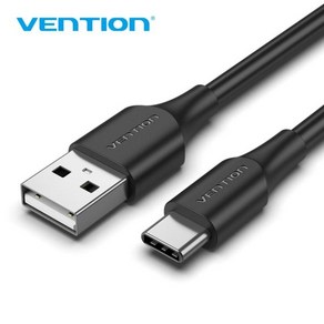 [벤션] USB-A 2.0 to Type-C 고속충전 케이블 CTHBH [2M], 1개
