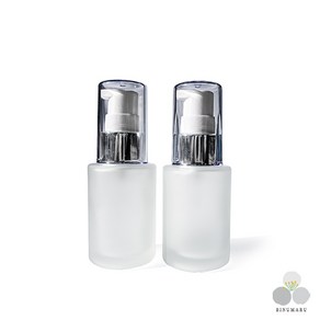 반투명 유리 금속에센스 용기 실버유광캡 30ml 화장품 로션 공병, 1개