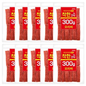 강아지 간식 오리바 300g 10P 반려견 애견 대량구매, 단일속성, 10개