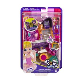 폴리 포켓 리본 컴팩트 장난감 세트 마이크로 인형 액세서리 Polly Pocket, 1개