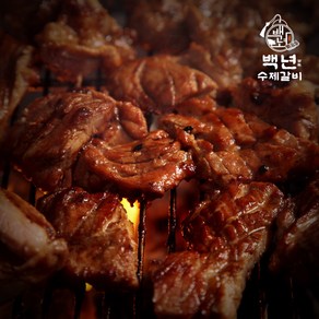 백년수제갈비 수제 양념돼지갈비 1Kg(4인분), 2개, 1kg