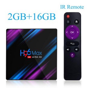 스마트 TV 박스 셋톱 박스 안드로이드 11 4G 64GB 32G 4K 구글 음성 제어 지원 와이파이 BT 미디어 플레이어 H96MAX RK3318 16GB