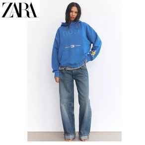 ZARA 자라 여성 신상품 라파 후드티 블루