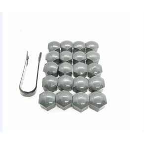 자동차 휠 너트 캡 허브 나사 커버 메르세데스 GL450 ML63 Mto클래스 ML500 ML350 EnetoGtoFoce 20, 그레이, 17mm, 1개