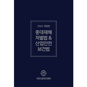 중대재해처벌법 산업안전보건법령집(2025), 대한산업안전협회 저, 대한산업안전협회