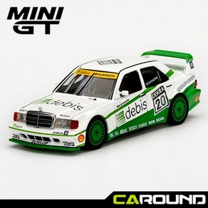 미니지티(366) 1:64 메르세데스 벤츠 190E 2.5 16 에볼루션II 1991 DTM Zakspeed No.20 - 미하엘 슈마허