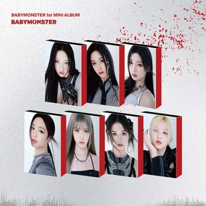 [특전 포토카드] 베이비몬스터 미니 1집 버전선택 [BABYMONS7ER] YG TAG ALBUM VER. / 포토카드3종+핀뱃지+포토북+위키북+스티커+QR카드+아웃박스, 랜덤