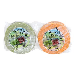 클로렐라 + 파프리카 색깔만두피 1개씩, 600g, 1개