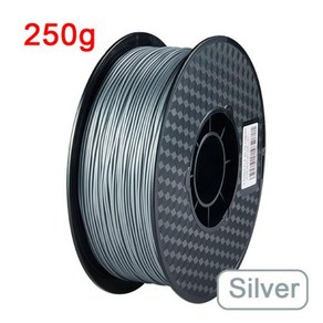 3D 프린터 필라멘트 175mm PLA 대리석 1kg500g250g FDM 플라스틱 플러스 3D 인쇄용 승화 필라멘트 PLA DIY At, 5) PLA Silve 250g, PLA Silve- 250g