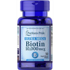 Puitan's Pide Ulta Mega Biotin 10000 Mcg 50 Count Puitan's Pide 울트라 메가 비오틴 10000mg 50개, 1개, 50정