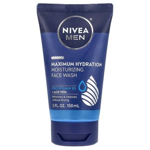 니베아 Nivea 남성용 모이스처라이징 페이스 워시 강력한 수분 공급 150ml