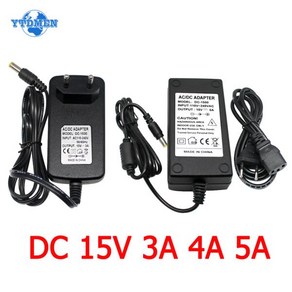 15V 3A 4A 5A AC/DC 어댑터 스위치 전원 공급 장치 충전기 EU 미국 AC 110V 220V LED 조명 스트립 CCTV 용, 4A_US Plug  15V, 1개