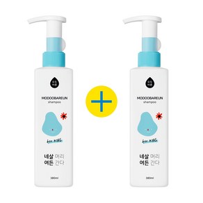 모두바른 초등학생 샴푸 정수리냄새 380mlx2 두피 각질 가려움 약산성 샴푸, 2개, 380ml