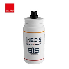 엘리트 플라이 팀 자전거 물통 550ml 2024년 뉴 디자인, INEOS WHITE, 1개