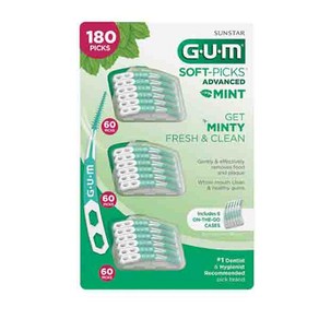 GUM 소프트픽 어드밴스드 치간칫솔 180입, 1개