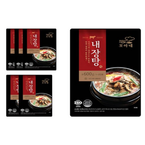 [온라인 공식] 슈퍼맨푸드 다모아 모아네 내장탕 600g ( + 넙적 당면 사리 1봉 추가 배송), 6개