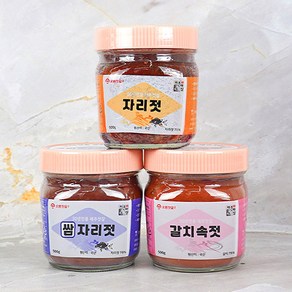 제주 오름 젓갈 3종 - 병당 500그램 2병 제주사월 갈치속젓+쌈자리젓, 500g, 1세트