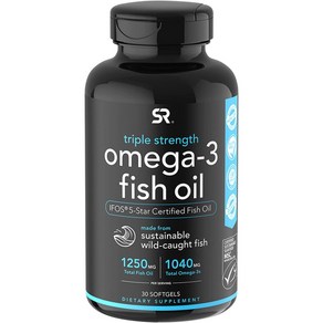 스포츠 리서치 오메가3 피쉬 오일 1250mg 30정 90정 180정 240정 SR Spots Reseach Omega3 Fish Oil, 1개