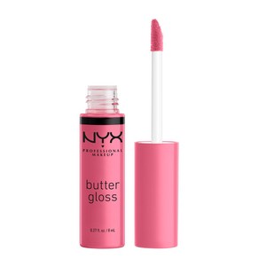 NYX PROFESSIONAL MAKEUP Butte Gloss Non-Sticky L NYX PROFESSIONAL MAKEUP 버터 글로스 논-스티키 립 글로스 - 바닐라, Vanilla Ceam Pie, 1개, 8ml