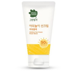 그린핑거 야외놀이 선크림 파워블록 SPF50+ PA++++, 80ml, 3개