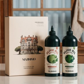 (2개입 선물세트) 마지시모 엑스트라버진 올리브오일 750ml x 2입 [원산지:스페인], 1세트