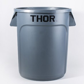 트러스트 THOR 토르 원형 컨테이너 121리터 플라스틱 용기 바디만, 회색, 1개