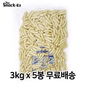 맛찬들 백미 밀떡볶이 중 3kg (무료배송) 밀떡 떡볶이떡, 5개