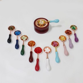 실링왁스 스푼 파스텔 멜팅스푼 왁스 녹이는 숟가락 작업용 3.4cm, 멜팅스푼3.4cm/블루