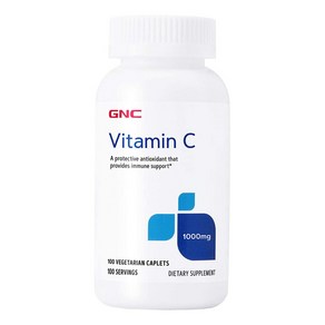 GNC 비타민 C 1000mg 100정 베지테리안 Vitamin, 1개