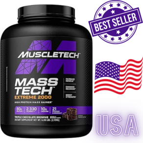 MUSCLETECH-MASS Weight Gaine Muscle Mass Gaine Potein Powde Chocolate Milk 721015, 1개, 400g