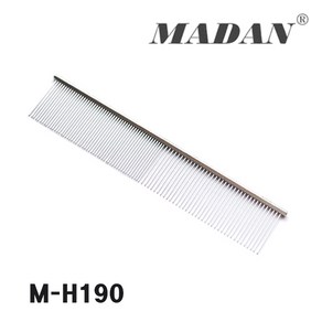 마단 콤 M-H190 Comb 일자빗 코움, 1개, Silve